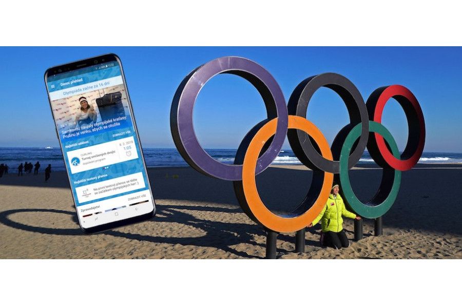 Mobilní aplikace ZOH 2018 od T-Mobile přináší olympijské hry na dotyk ruky