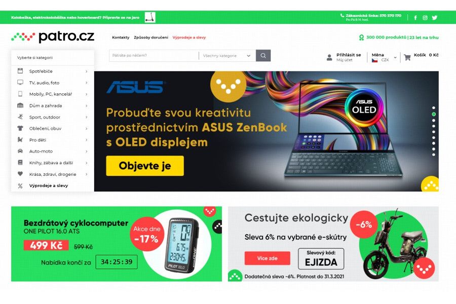 NWT: Internetová nákupní galerie Patro.cz má za sebou rekordní rok