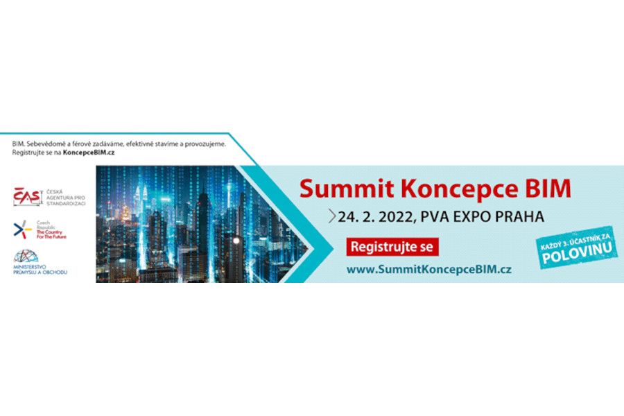 Summit Koncepce BIM 2022 proběhne on-line s atraktivní cenou vstupenek