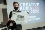 Vítěz národní finále soutěže Creative Business Cup Jan Sláma ze startupu faceUp