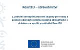 ReactEU: V následujících třech letech se můžou realizovat projekty až za 15 miliard