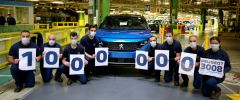 Výrobní linky závodu v Sochaux opouští miliontý Peugeot 3008