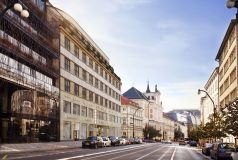 Palác Dunaj, ikonická konstruktivistická stavba v centru Prahy, se po rekonstrukci brzy zaskví v plné kráse